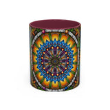 Emerald Arrows Mandala - Colorful Accent Mugs