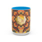 Filiger, Charles - Woman’s Head with Closed Eyes (1893) - Colorful Accent Mugs