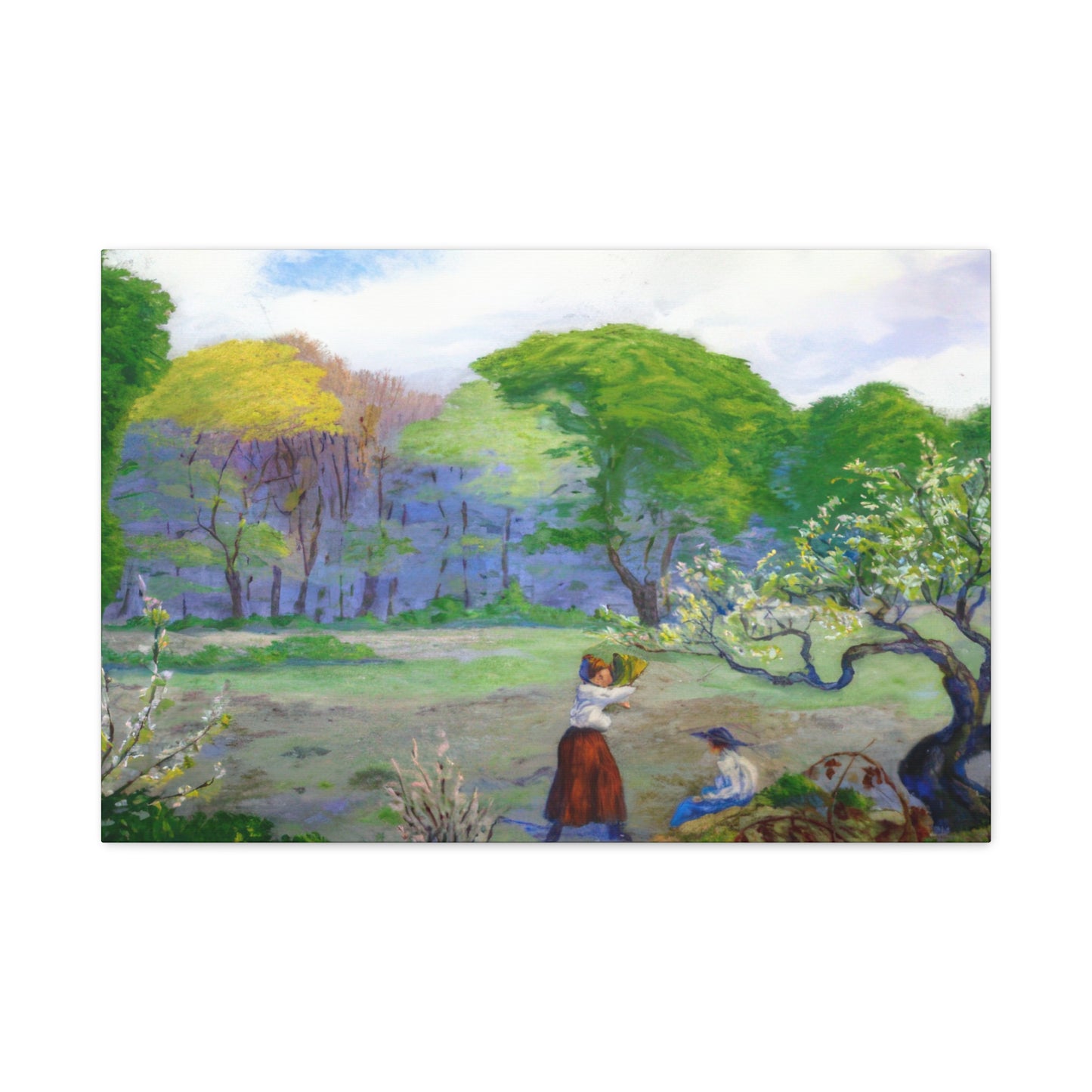 Ranson, Paul - Picking Flowers (1890) - Canvas Block, unframed
