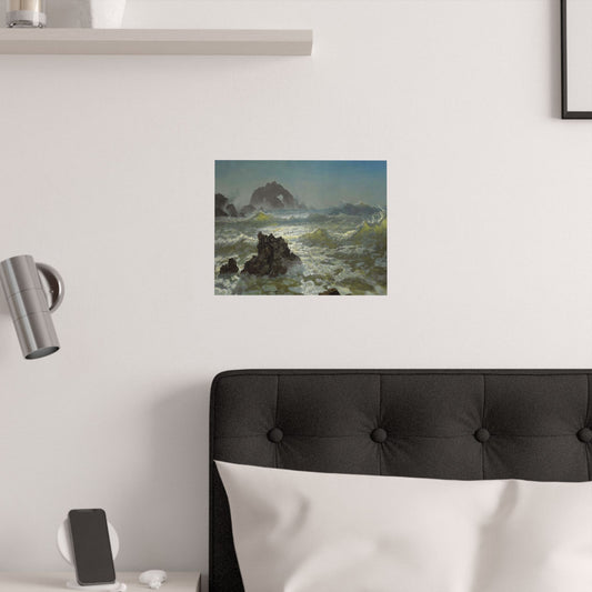 Bierstadt, Albert - Seal Rock (1872) - Satin Posters
