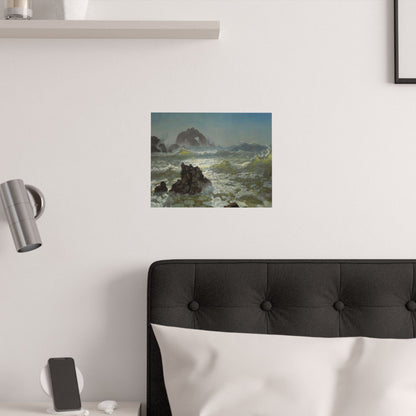 Bierstadt, Albert - Seal Rock (1872) - Satin Posters