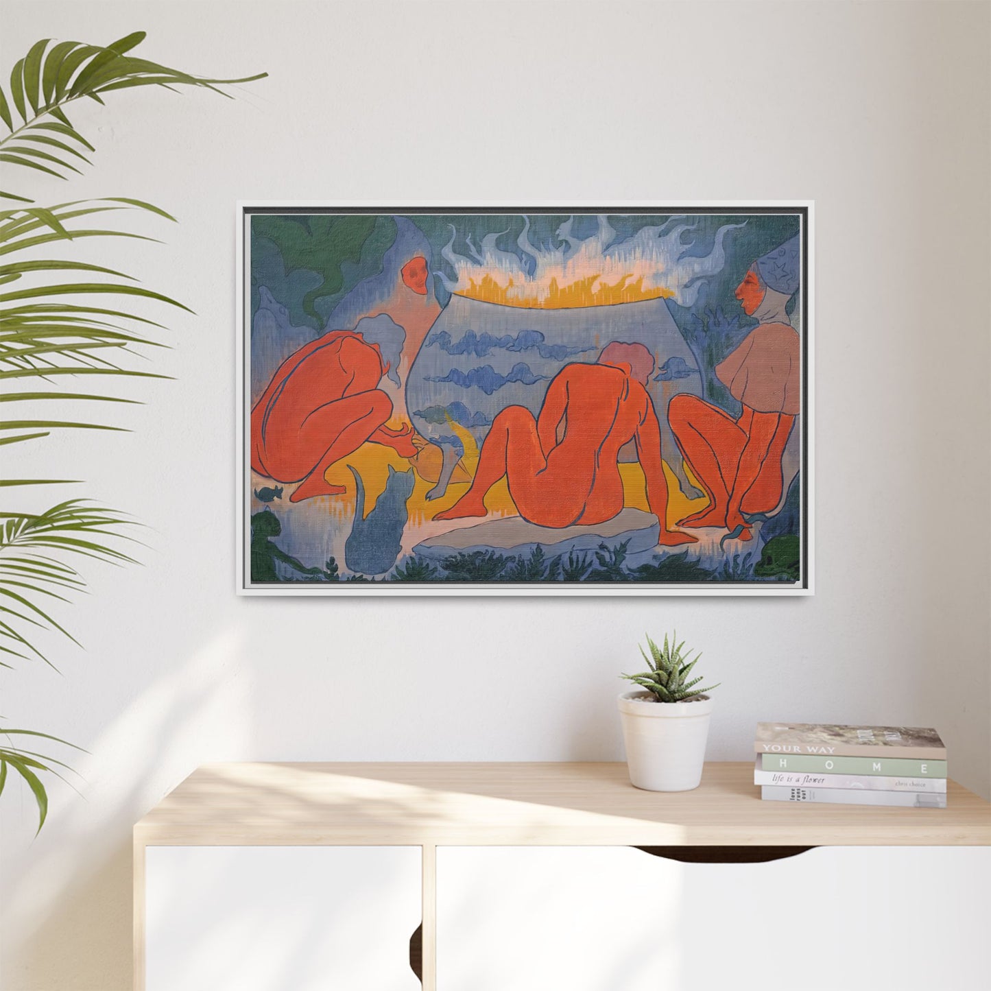 Ranson, Paul - Witches Around the Fire (1891) - Matte Canvas, Framed