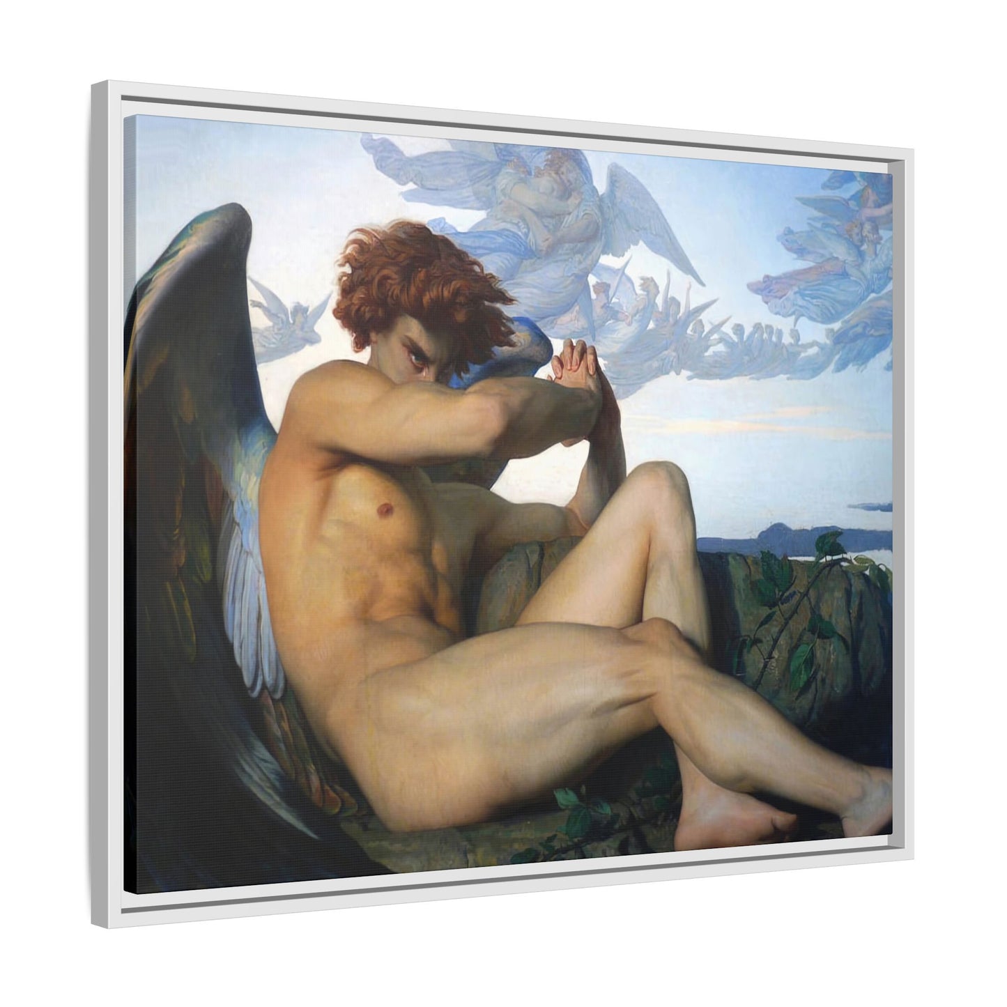 Cabanel, Alexandre - The Fallen Angel (1847) - Matte Canvas, Framed