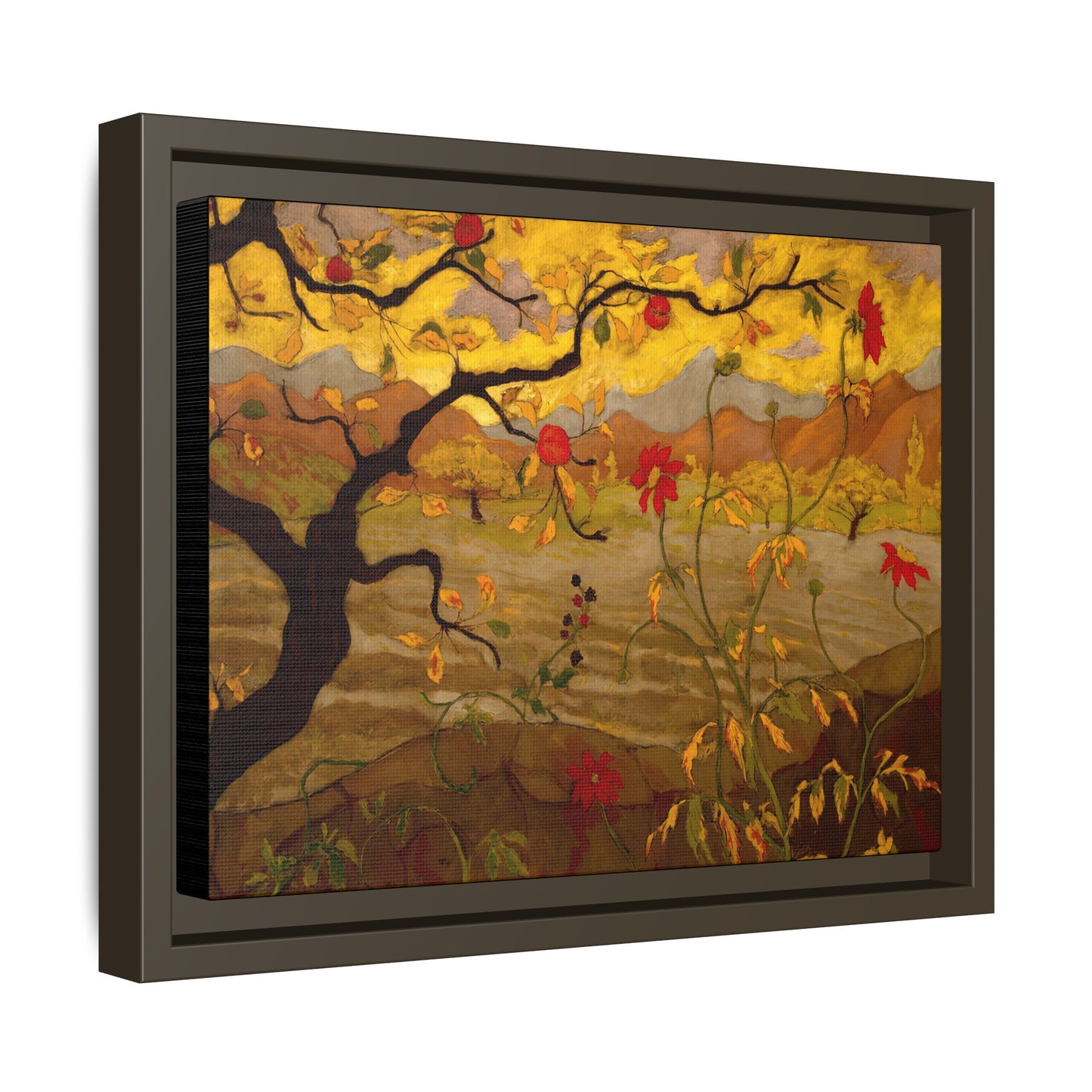 Ranson, Paul - Apple Tree with Red Fruit (1902) - Matte Canvas, Framed
