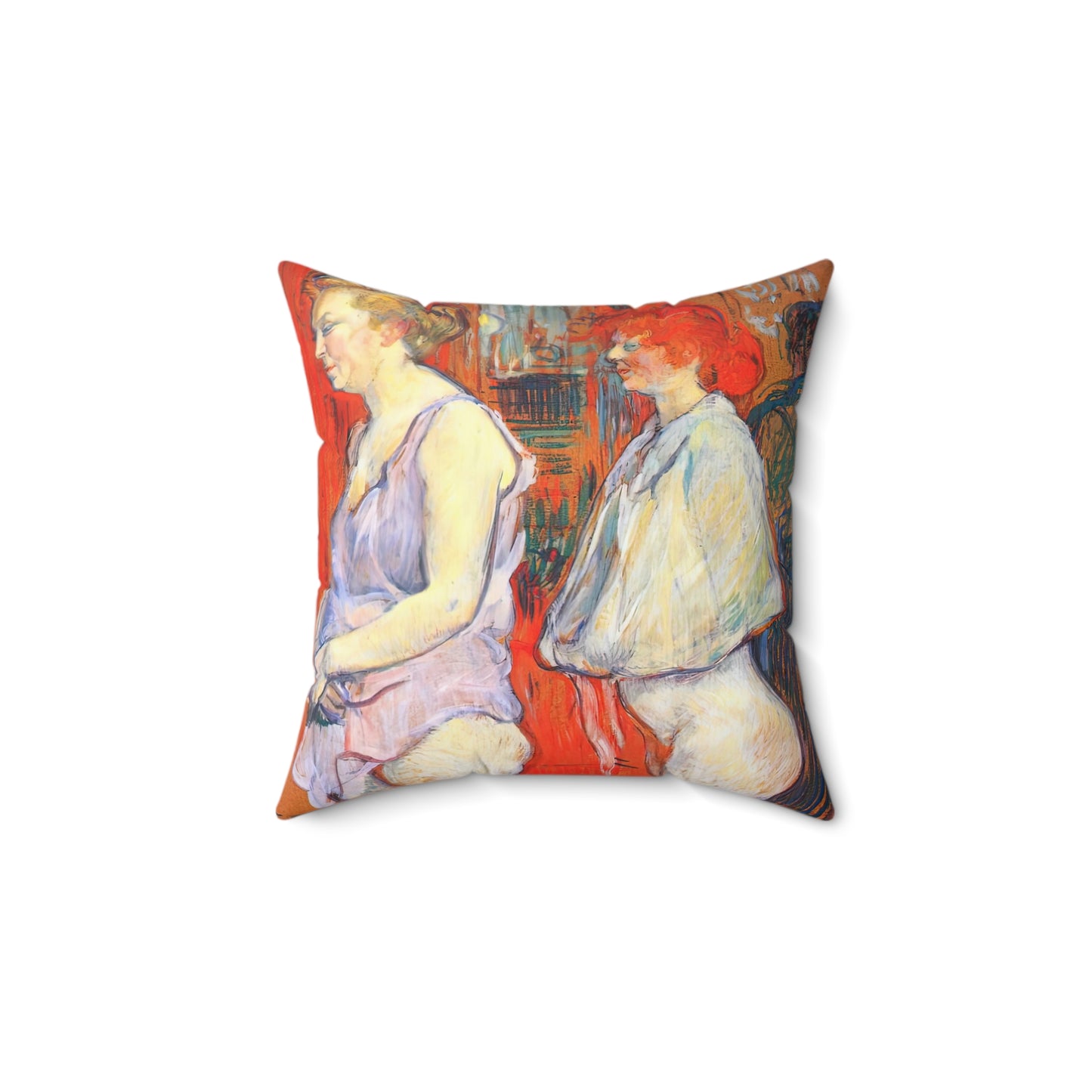 Redon, Odilon - The Cyclops (1914) - Suede Square Pillow