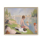 Seurat, Georges - Bathers at Asnières (1884) - Matte Canvas, Framed