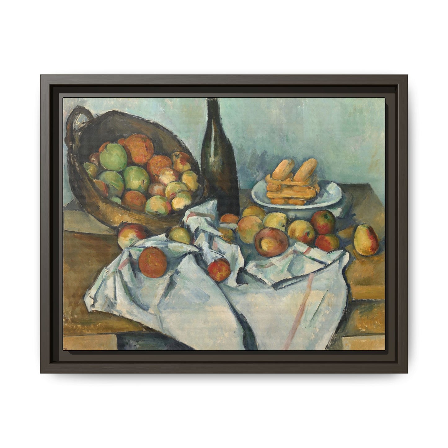 Cézanne, Paul - Basket of Apples (1893) - Matte Canvas, Framed