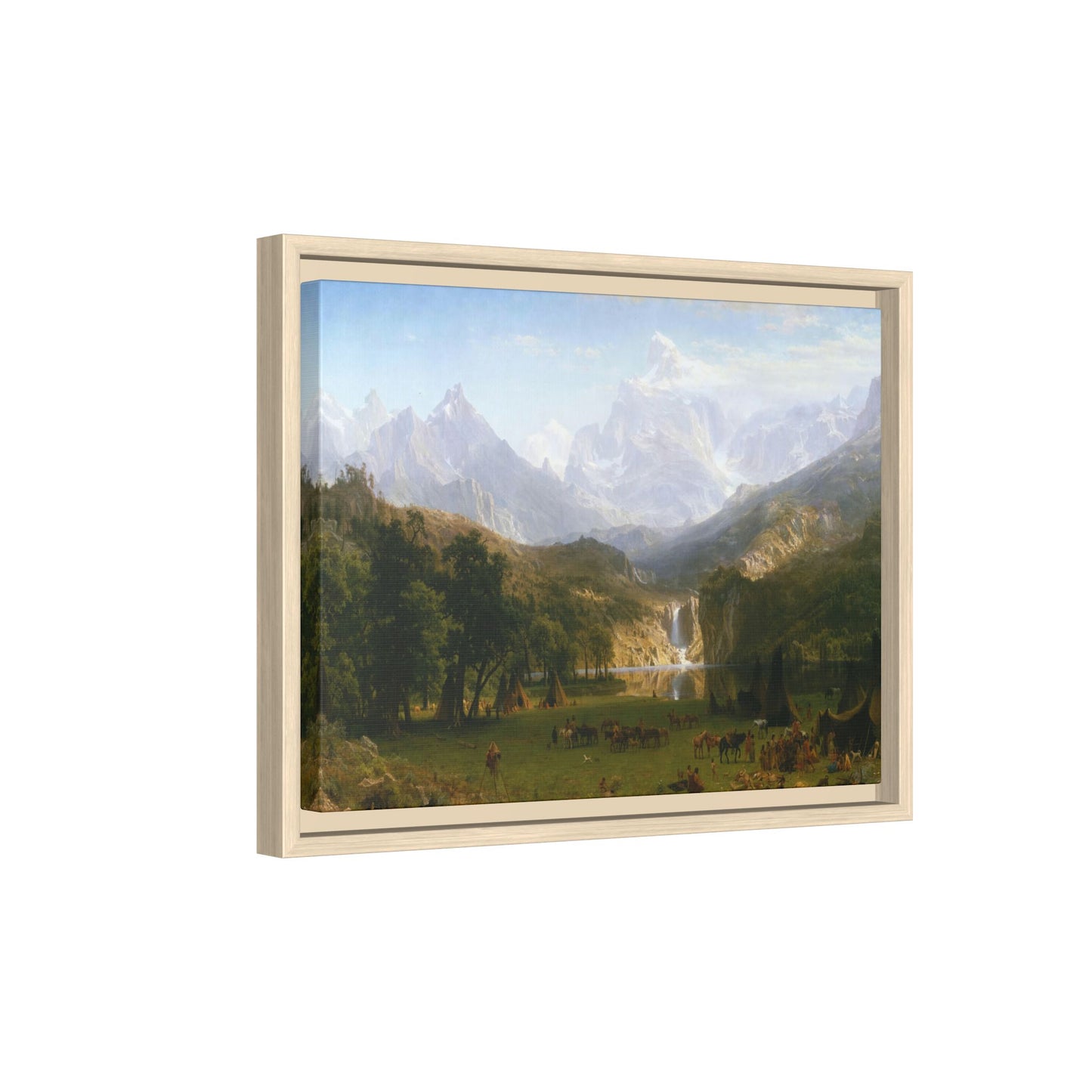 Bierstadt, Albert - The Rocky Mountains, Lander’s Peak (1863) - Matte Canvas, Framed