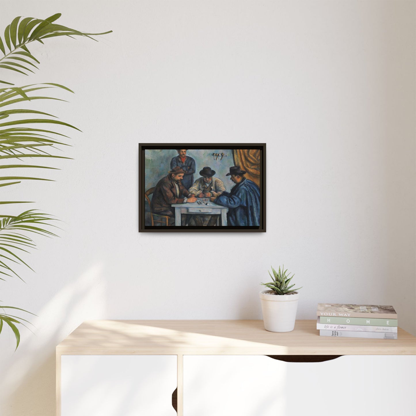 Cézanne, Paul - The Card Players (1892) - Matte Canvas, Framed