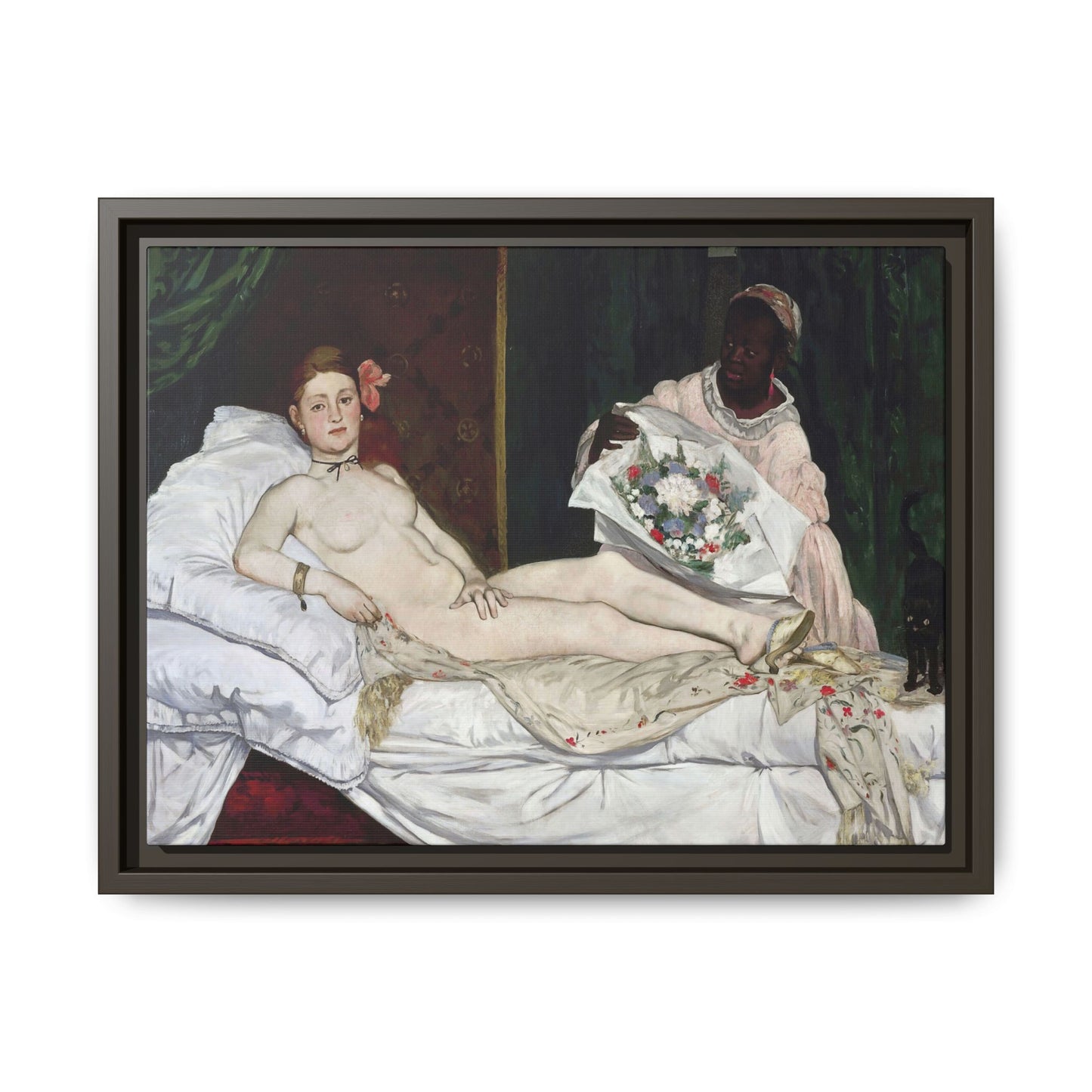 Manet, Édouard - Olympia (1870) - Matte Canvas, Framed