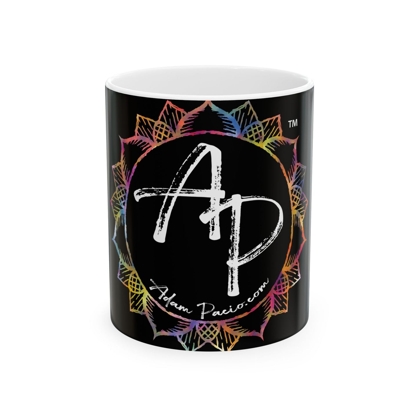AdamPacio.com Logo - Black - Ceramic Mug