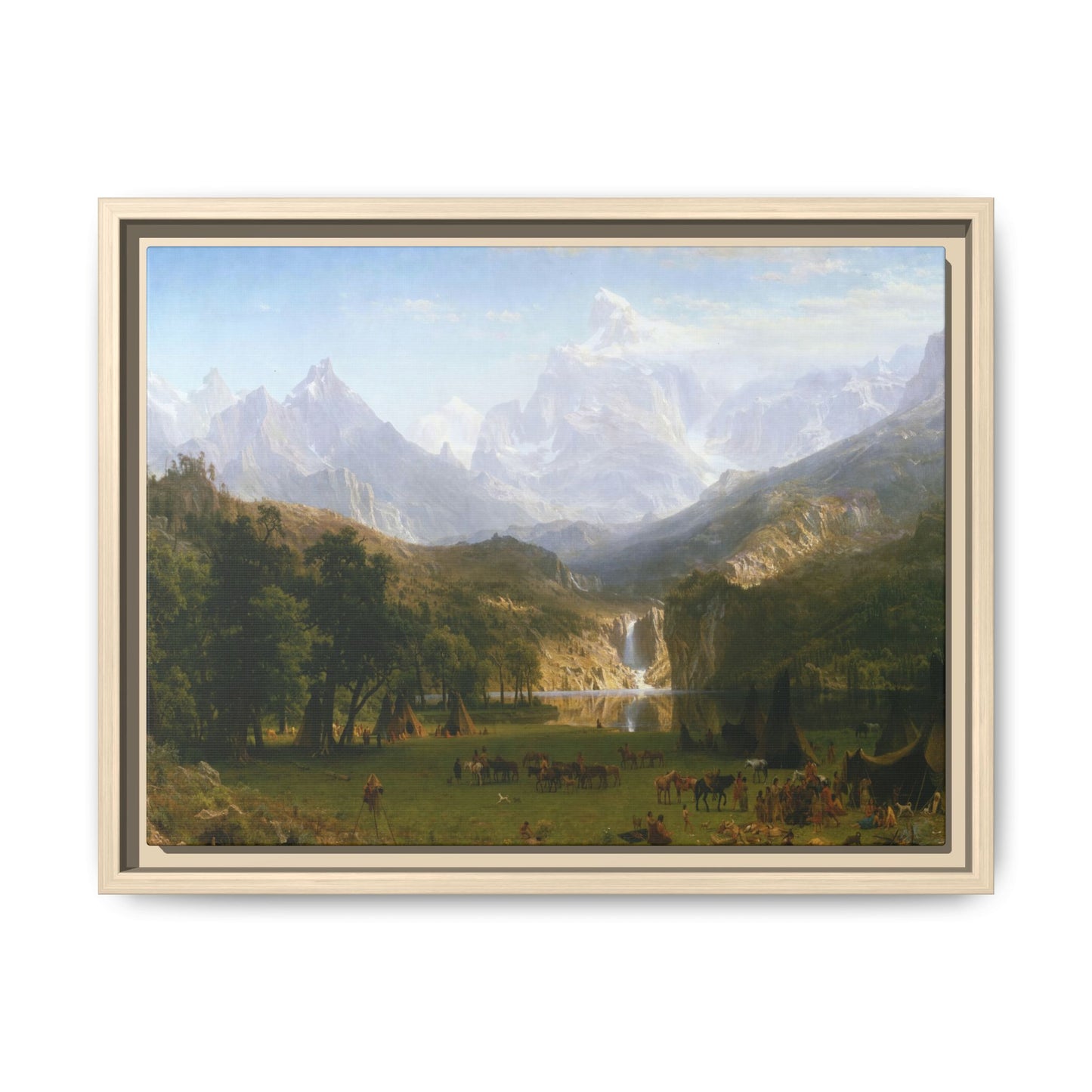 Bierstadt, Albert - The Rocky Mountains, Lander’s Peak (1863) - Matte Canvas, Framed