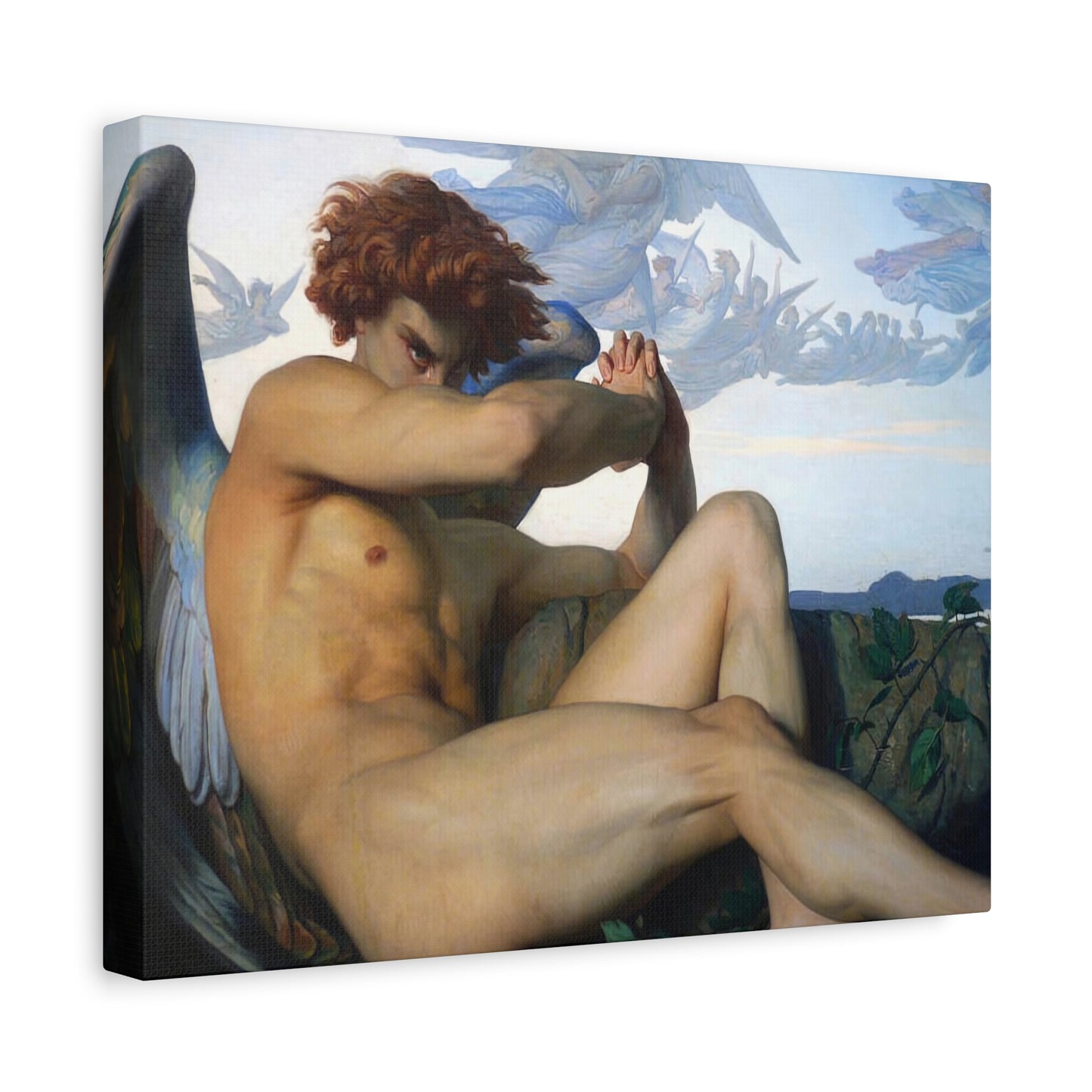 Cabanel, Alexandre - The Fallen Angel (1847) - Canvas Block, unframed