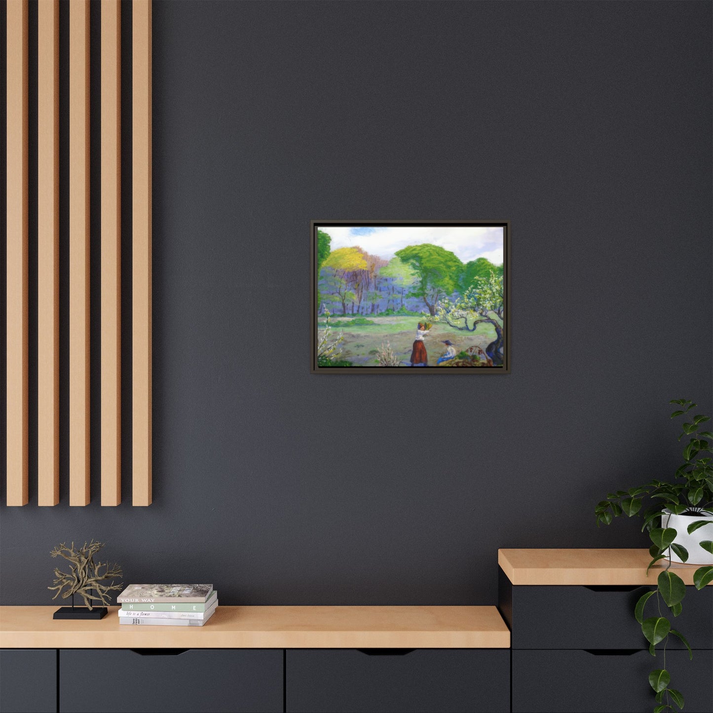 Ranson, Paul - Picking Flowers (1890) - Matte Canvas, Framed
