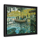 Monet, Claude - La Grenouillere (1869) - Matte Canvas, Framed