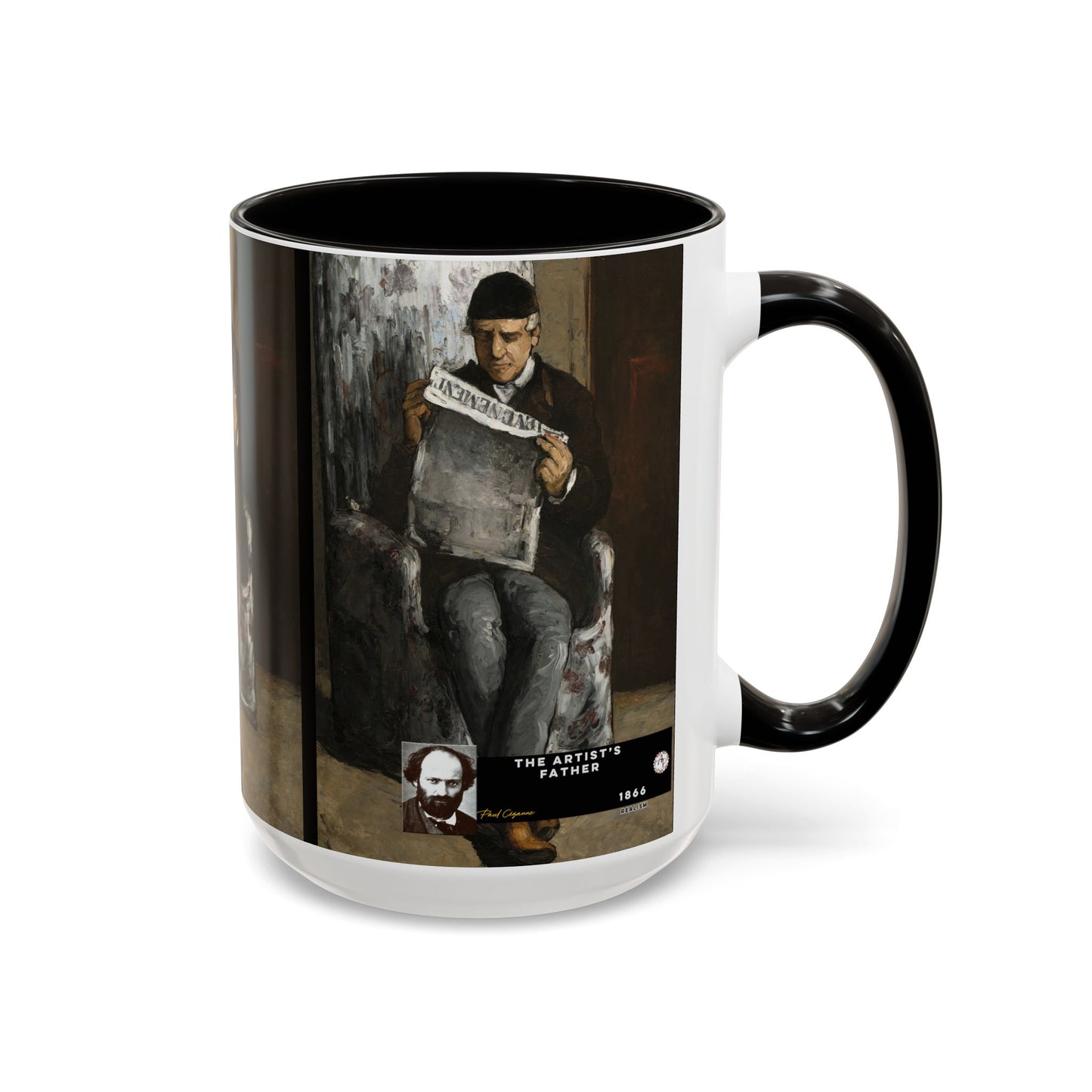 Cézanne, Paul - The Artist’s Father (1866) - Colorful Accent Mugs