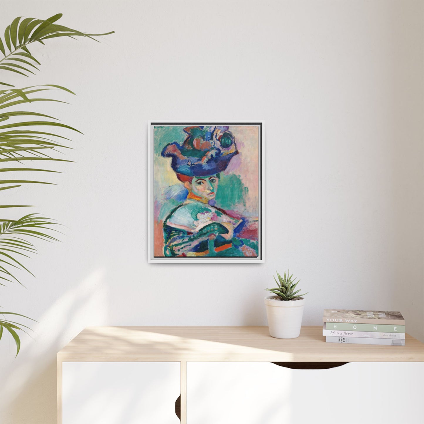 Matisse, Henri - Woman with a Hat (1905) - Matte Canvas, Framed