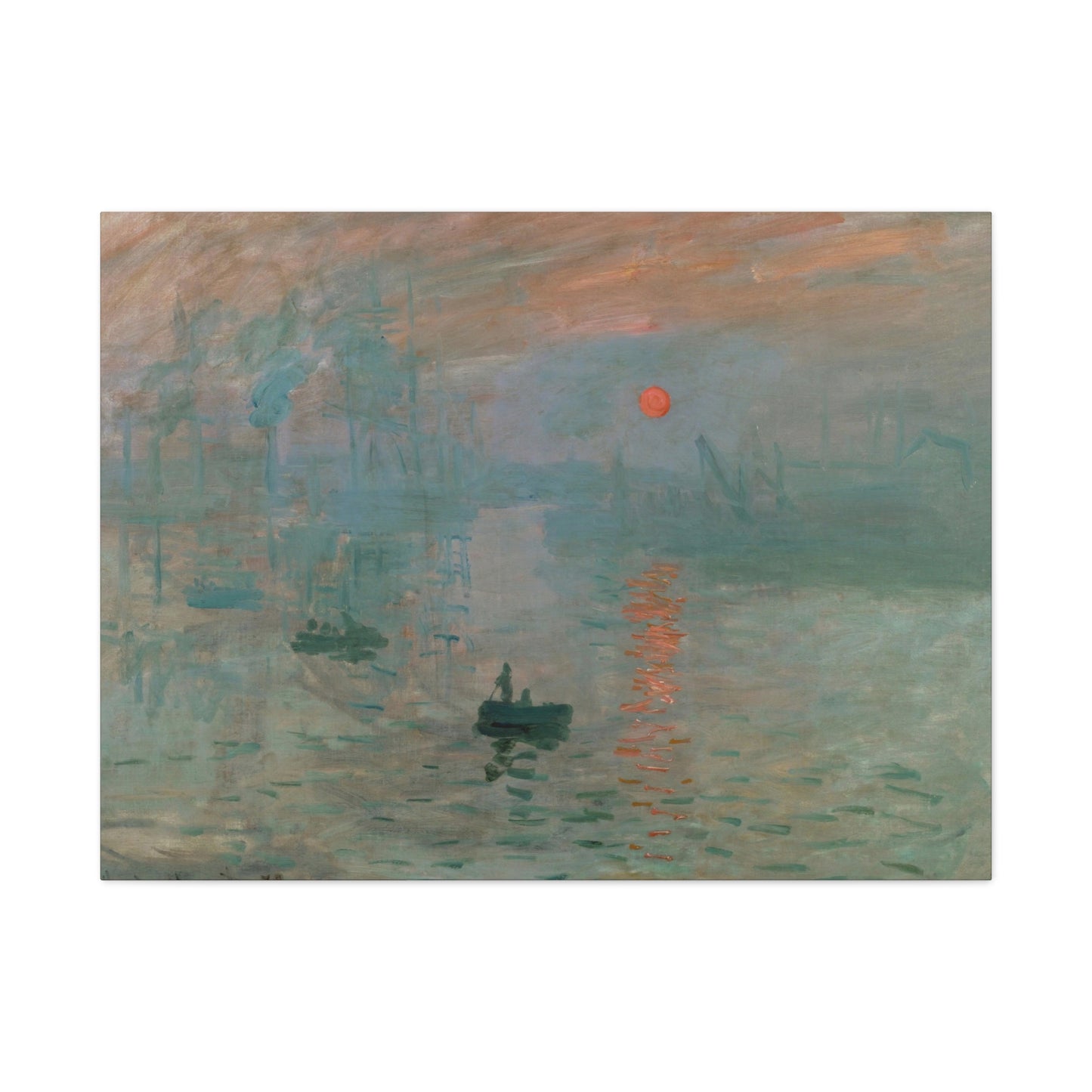 Monet, Claude - Impression, Sunrise (1872) - Canvas Block, unframed