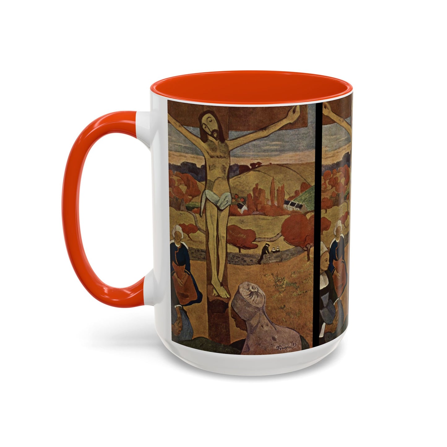 Gauguin, Paul - The Yellow Christ (1889) - Colorful Accent Mugs