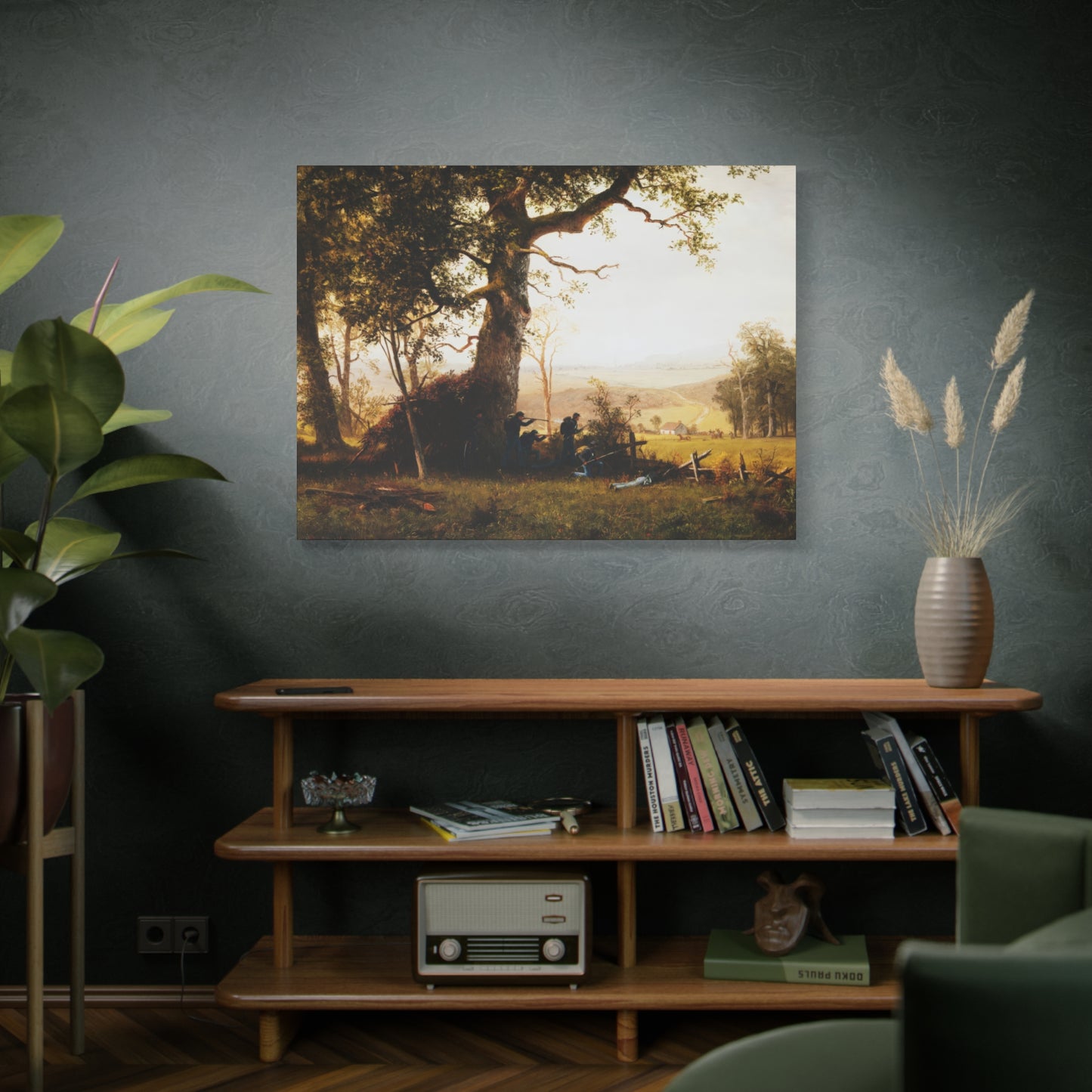Bierstadt, Albert -  Guerrilla Warfare (1861) - Canvas Block, unframed