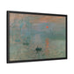 Monet, Claude - Impression, Sunrise (1872) - Matte Canvas, Framed