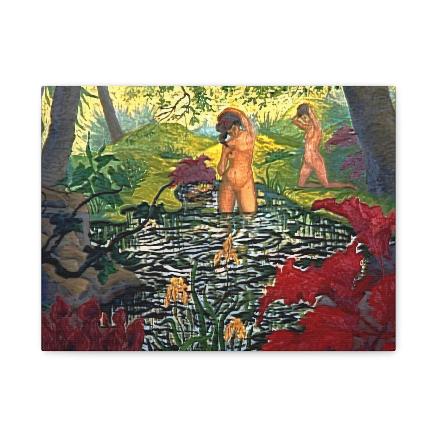 Ranson, Paul - The Lotus Bather (1906) - Canvas Block, unframed