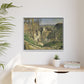 Cézanne, Paul - The House of the Hanged Man, Auvers-sur-Oise (1874) - Matte Canvas, Framed