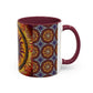 Pacio, Adam - Solar Disc Mandala - Colorful Accent Mugs