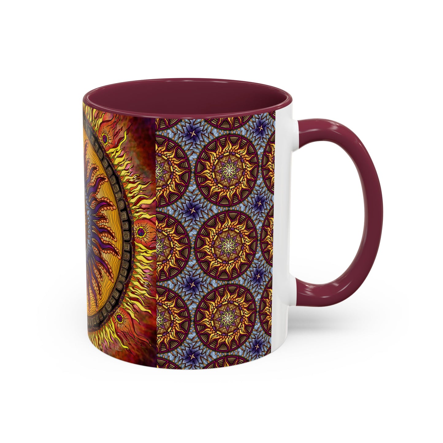 Pacio, Adam - Solar Disc Mandala - Colorful Accent Mugs