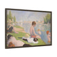 Seurat, Georges - Bathers at Asnières (1884) - Matte Canvas, Framed