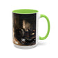 Courbet, Gustave - The Painter’s Studio (1855) - Colorful Accent Mugs