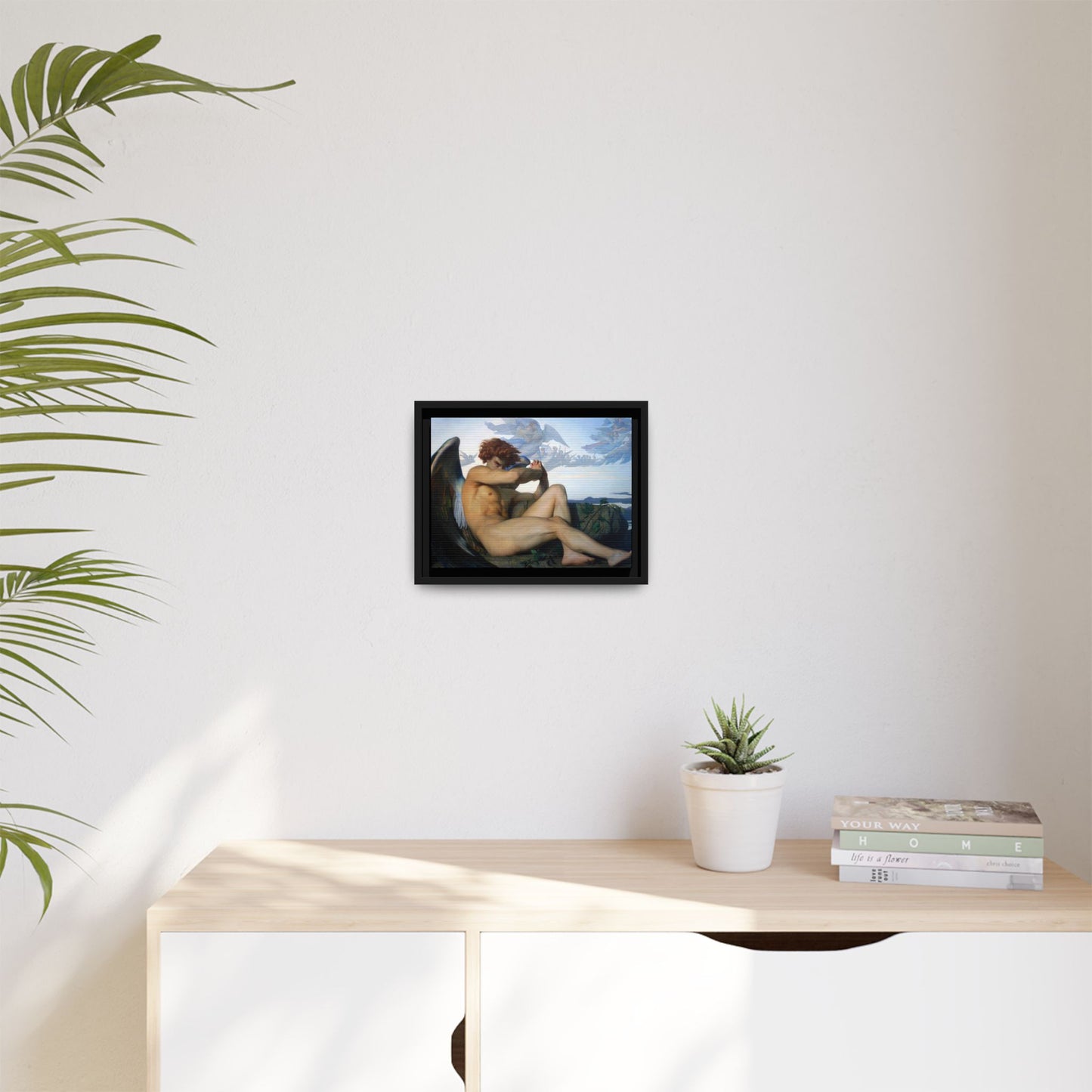 Cabanel, Alexandre - The Fallen Angel (1847) - Matte Canvas, Framed