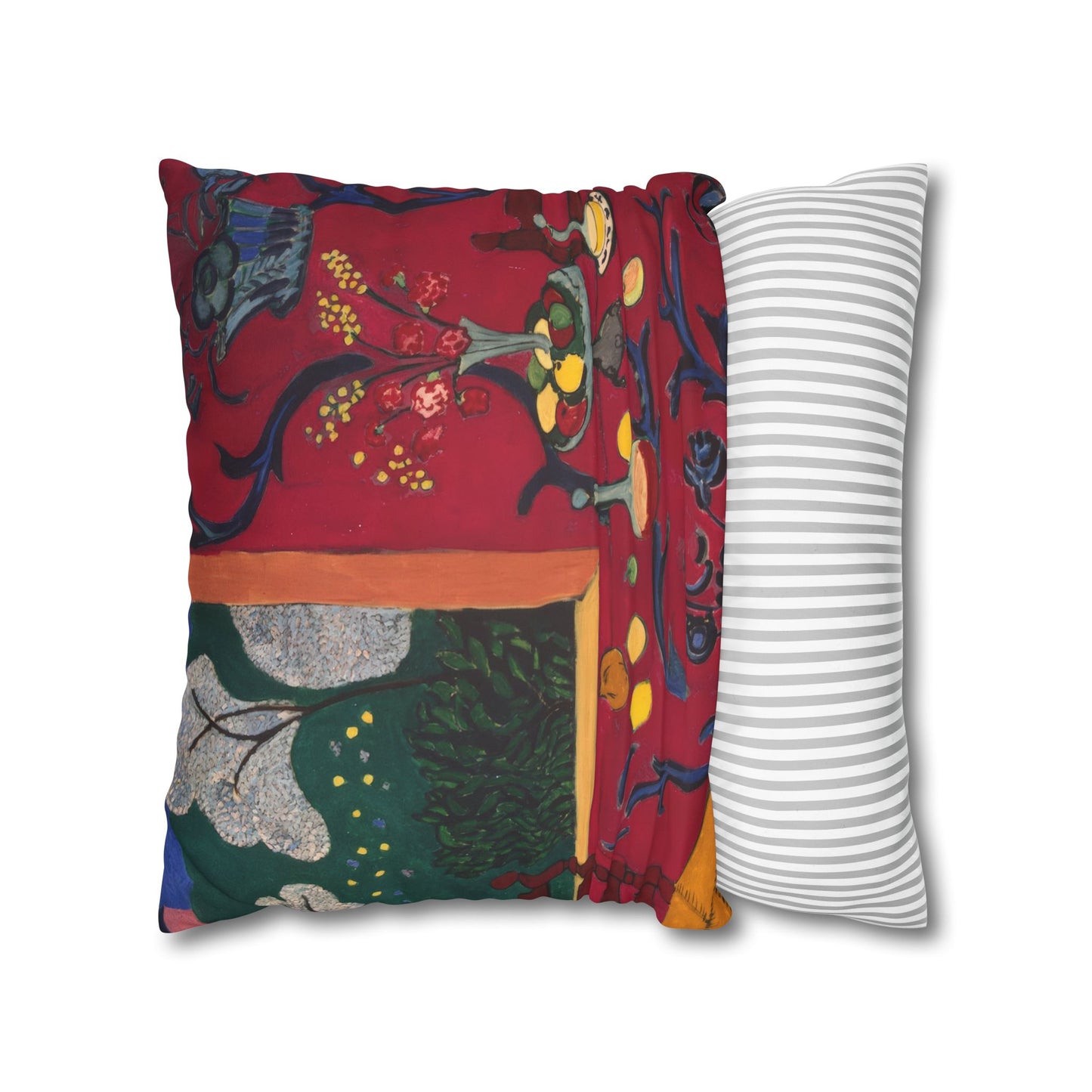 Matisse, Henri - The Dessert Harmony in Red (1908) - Suede Square Pillowcase
