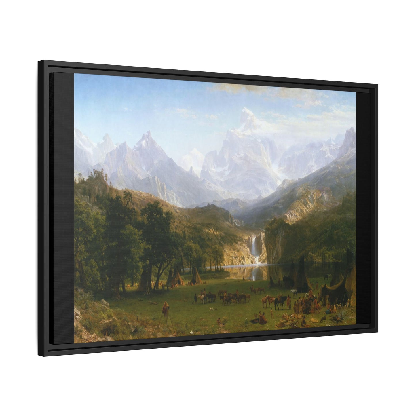 Bierstadt, Albert - The Rocky Mountains, Lander’s Peak (1863) - Matte Canvas, Framed