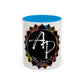 AdamPacio.com - Black Logo - Colorful Accent Mugs