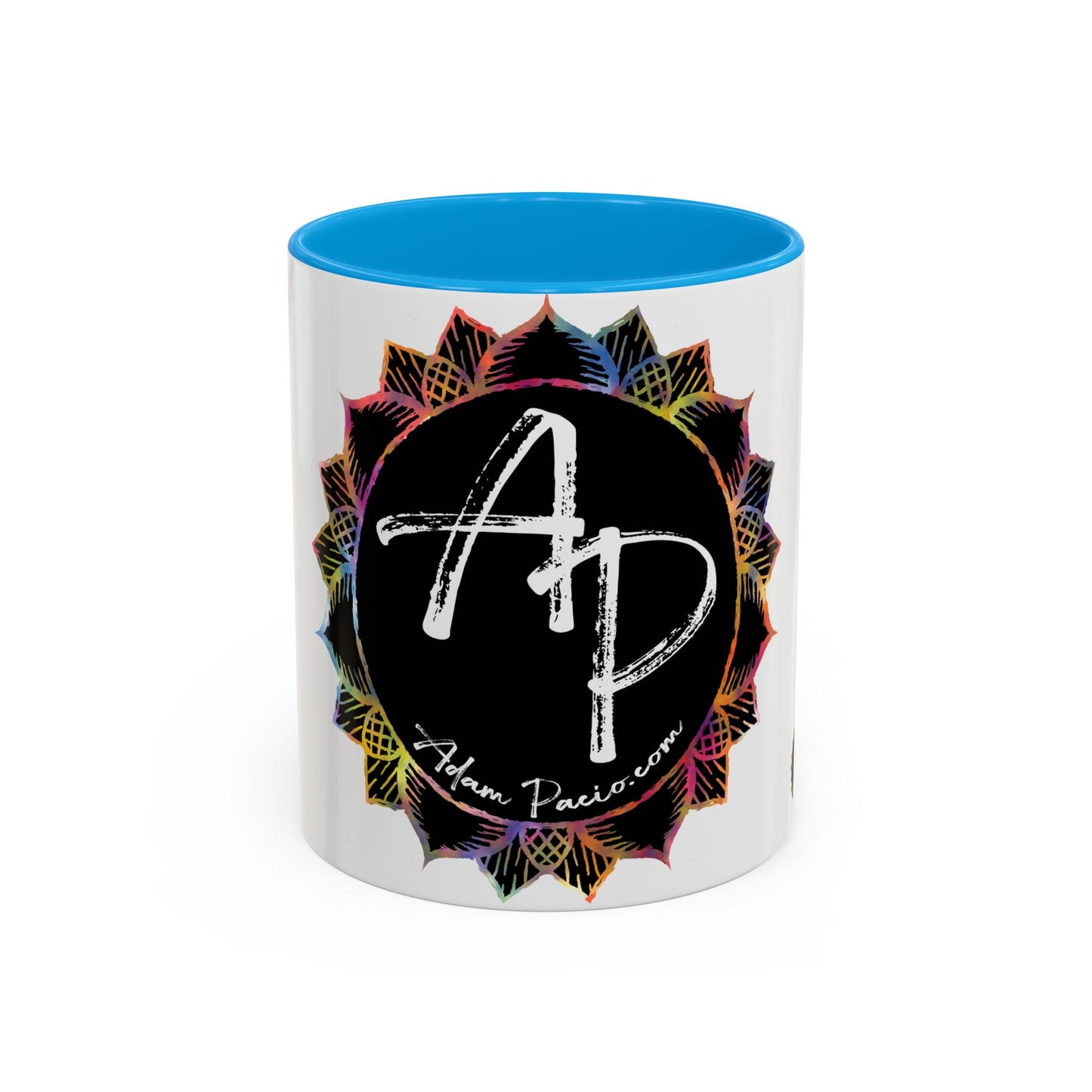 AdamPacio.com - Black Logo - Colorful Accent Mugs