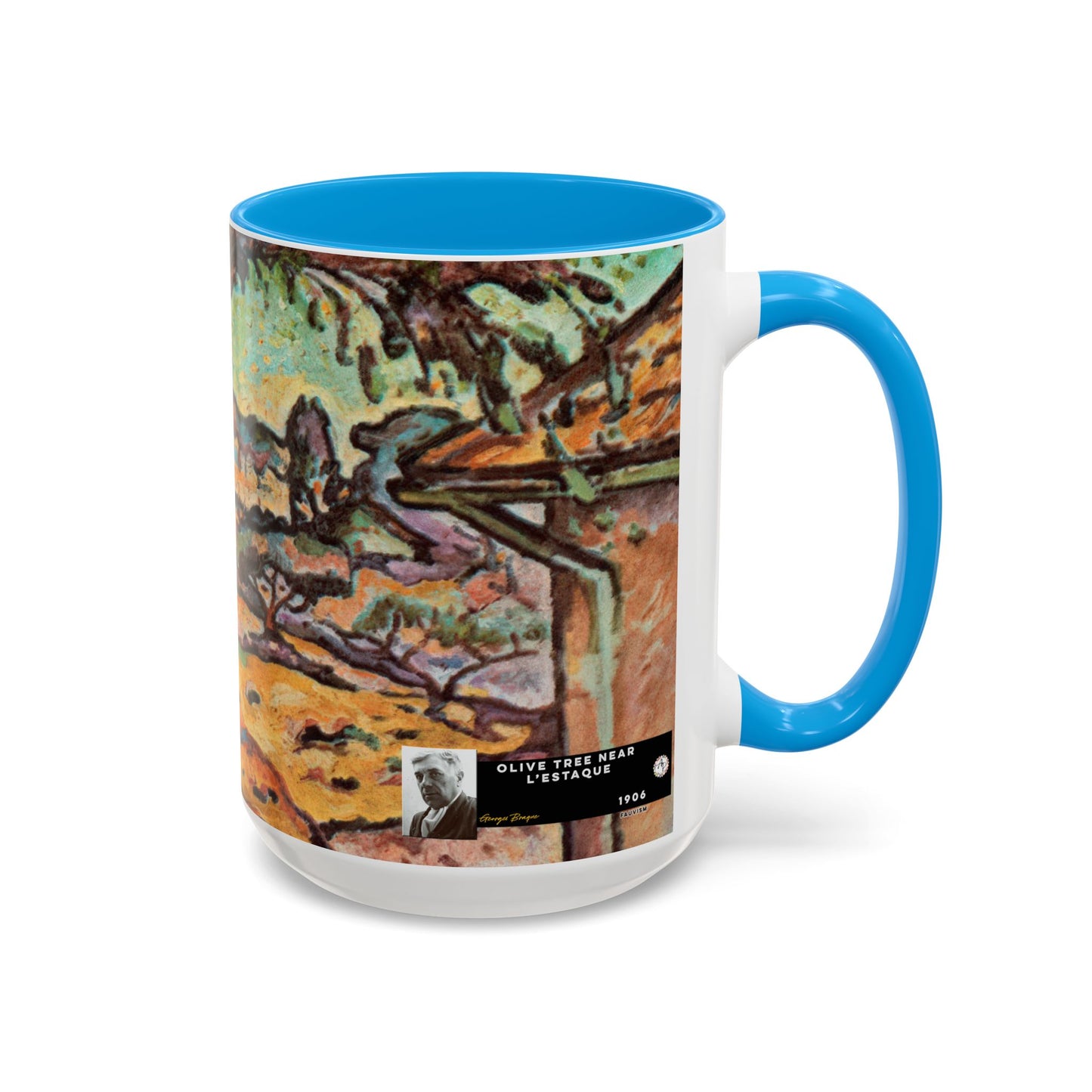 Braque, Georges - Olive Tree near L'Estaque (1906) - Colorful Accent Mugs