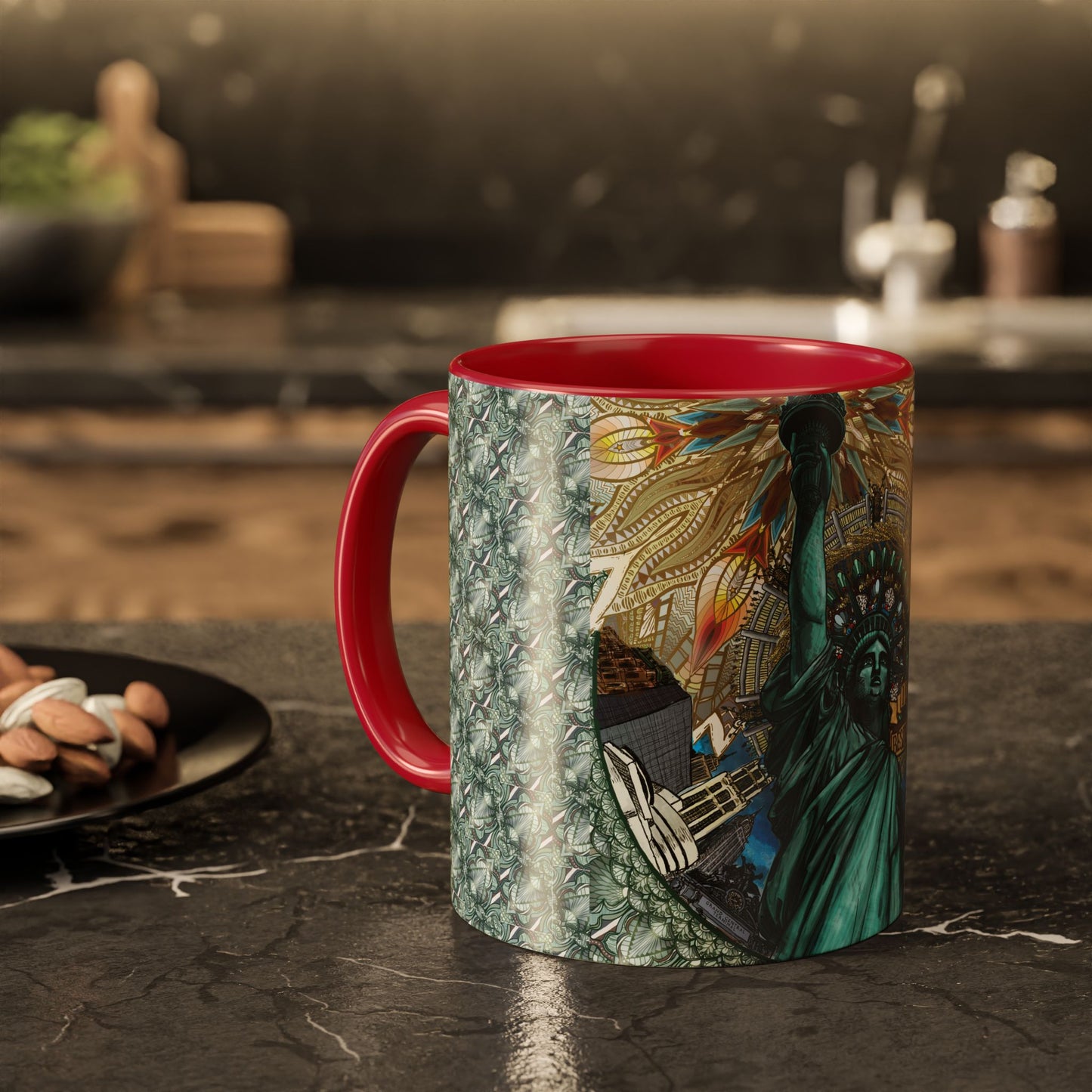 Pacio, Adam - Liberty Mandala - Colorful Accent Mugs