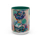 Matisse, Henri - Woman with a Hat (1905) - Colorful Accent Mugs