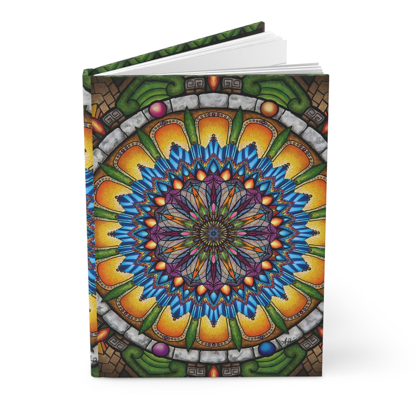 Pacio, Adam - Emerald Arrows Mandala - Hardcover Journal Matte