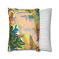 Copy of Pacio, Adam - Emerald Arrows Mandala - Suede Square Pillowcase