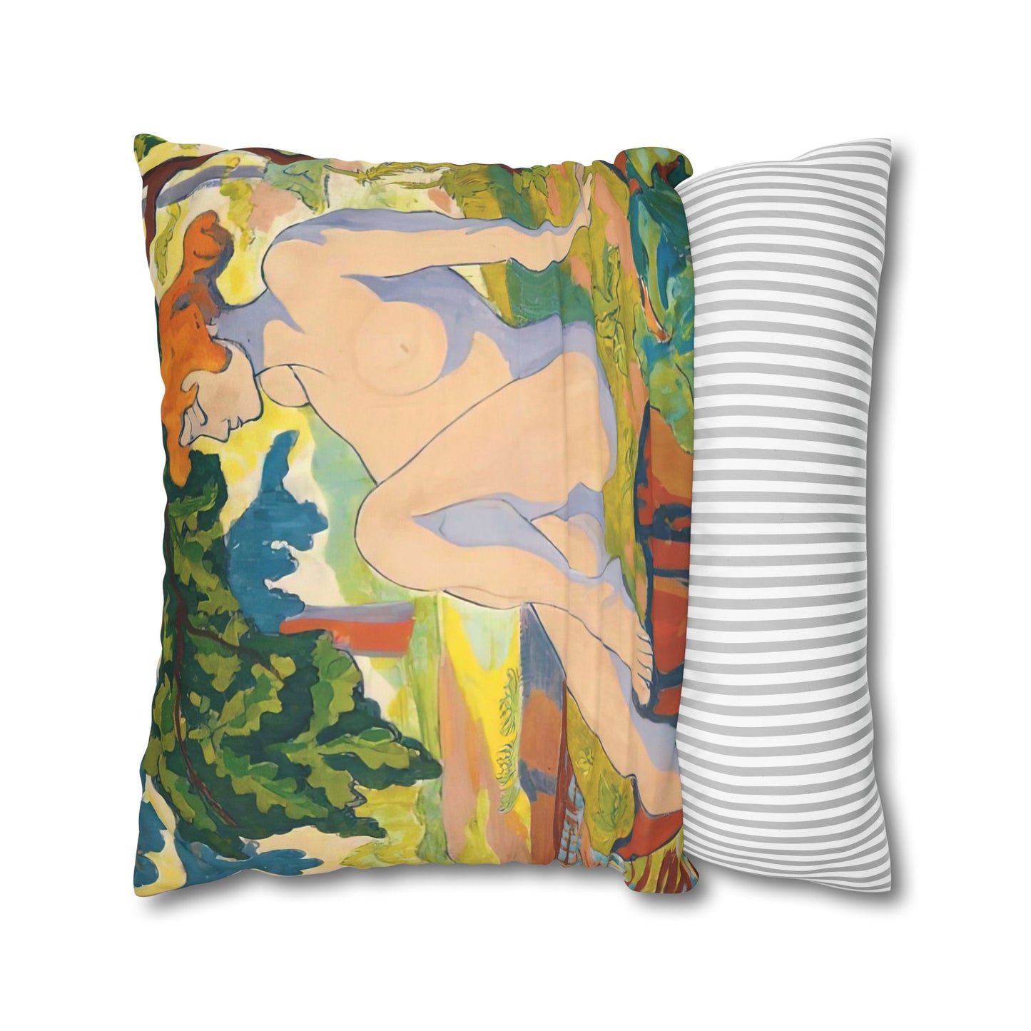 Copy of Pacio, Adam - Emerald Arrows Mandala - Suede Square Pillowcase