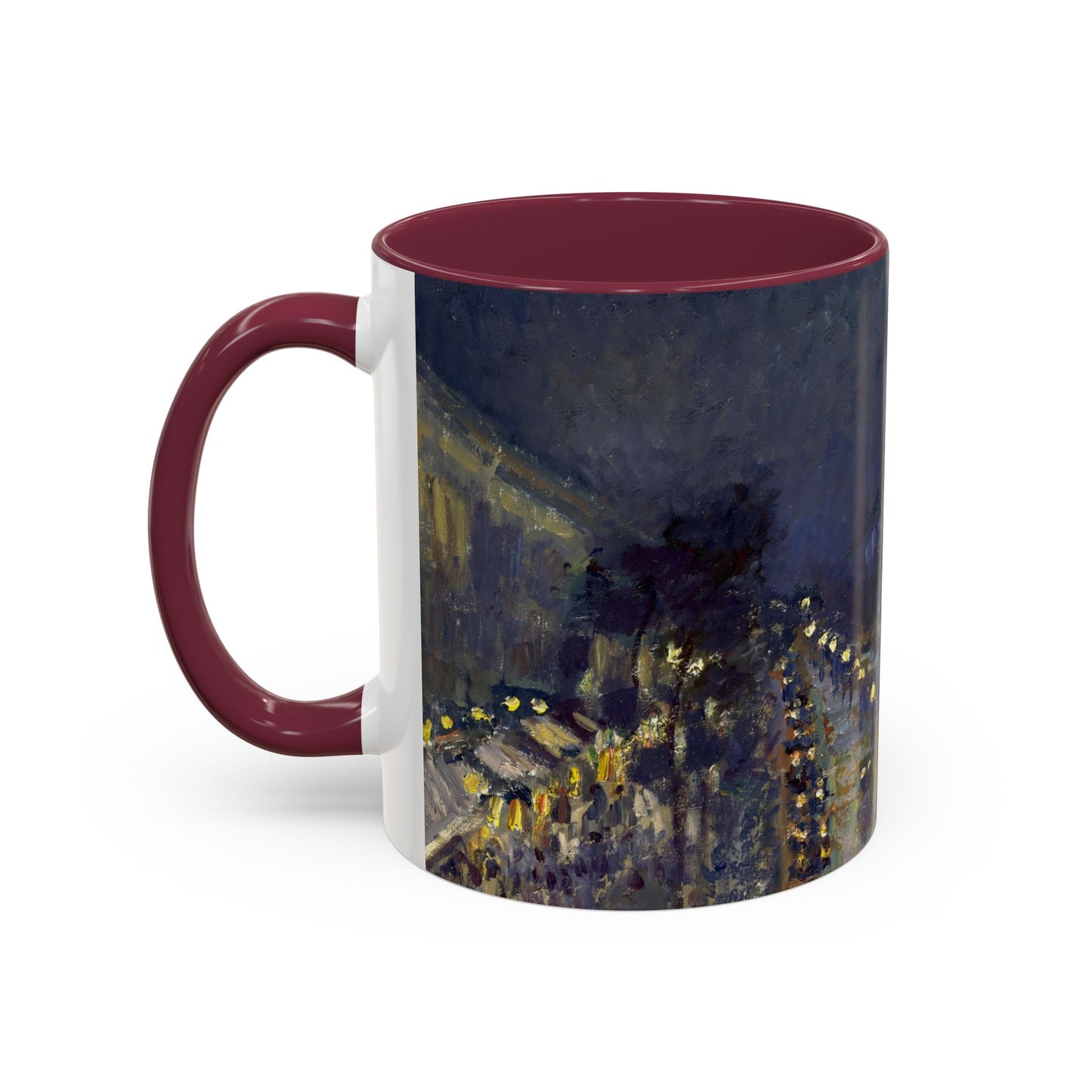 Pissarro, Camille - The Boulevard Montmartre At Night (1897) - Colorful Accent Mugs