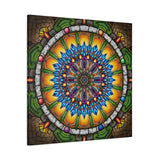 Emerald Arrows Mandala A - Canvas