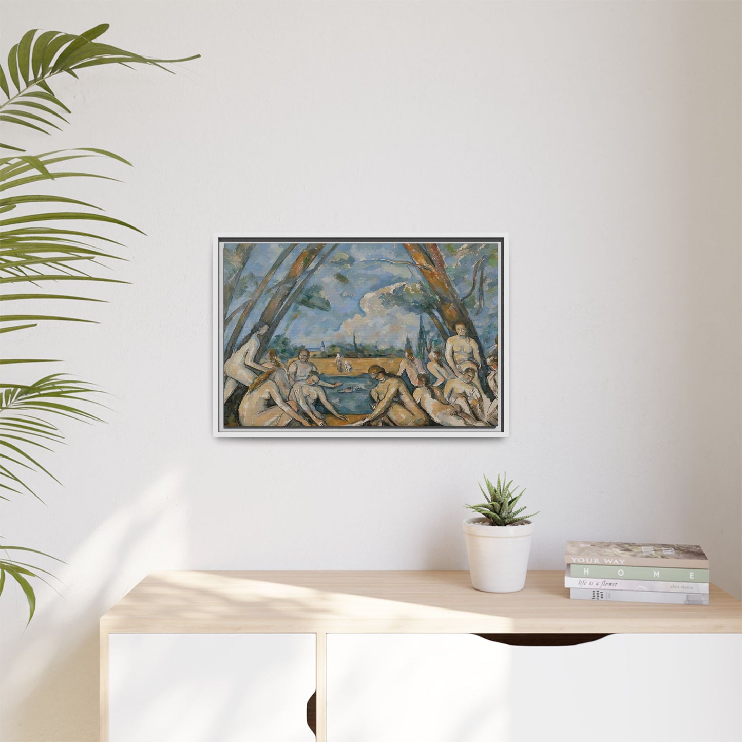 Cézanne, Paul - The Large Bathers (1906) - Matte Canvas, Framed