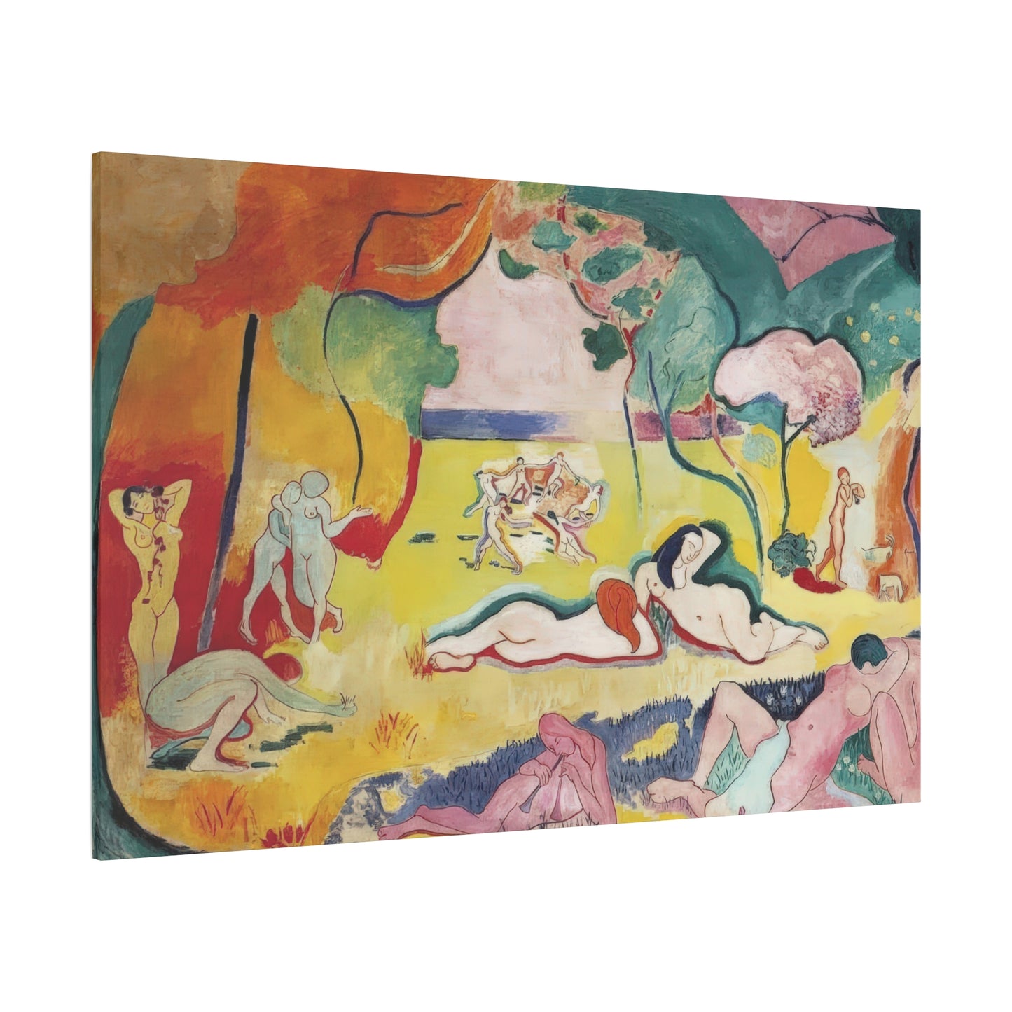 Matisse, Henri - The Joy of Life (1905) - Canvas Block, unframed