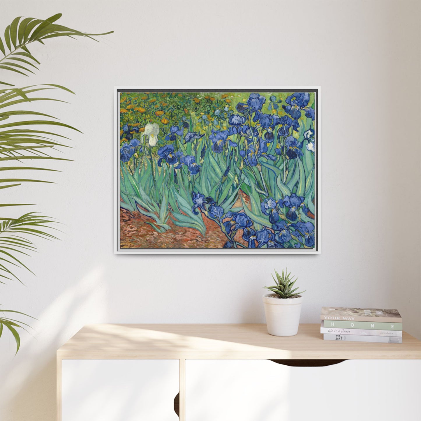 Van Gogh, Vincent - Irises (1889) - Matte Canvas, Framed
