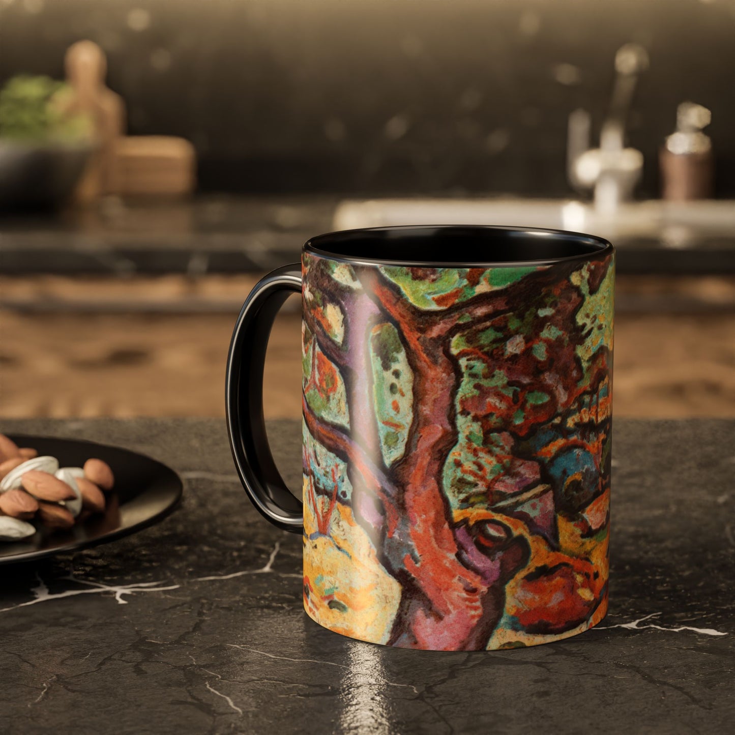 Braque, Georges - Olive Tree near L'Estaque (1906) - Colorful Accent Mugs