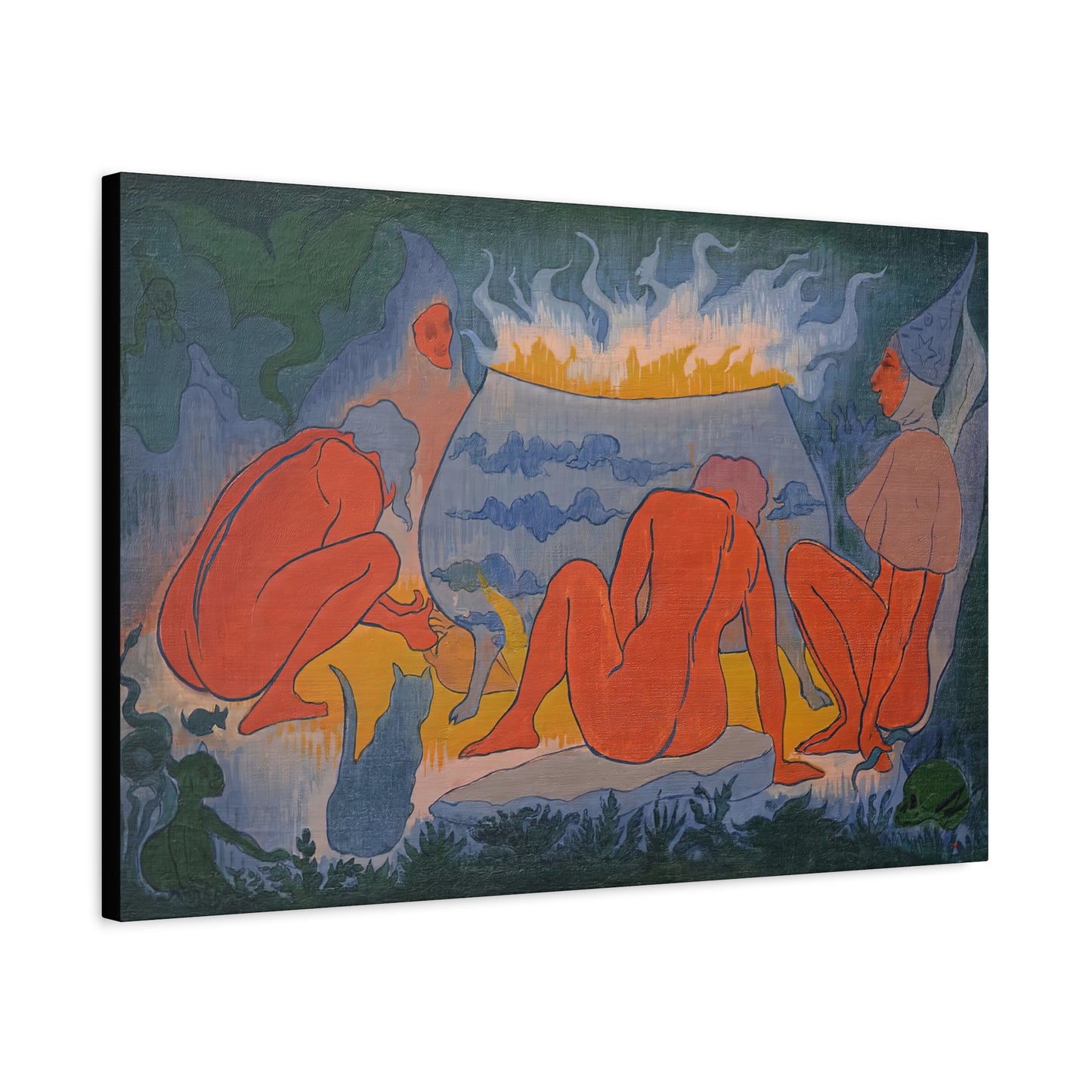 Ranson, Paul - Witches Around the Fire (1891) - Canvas Block, unframed