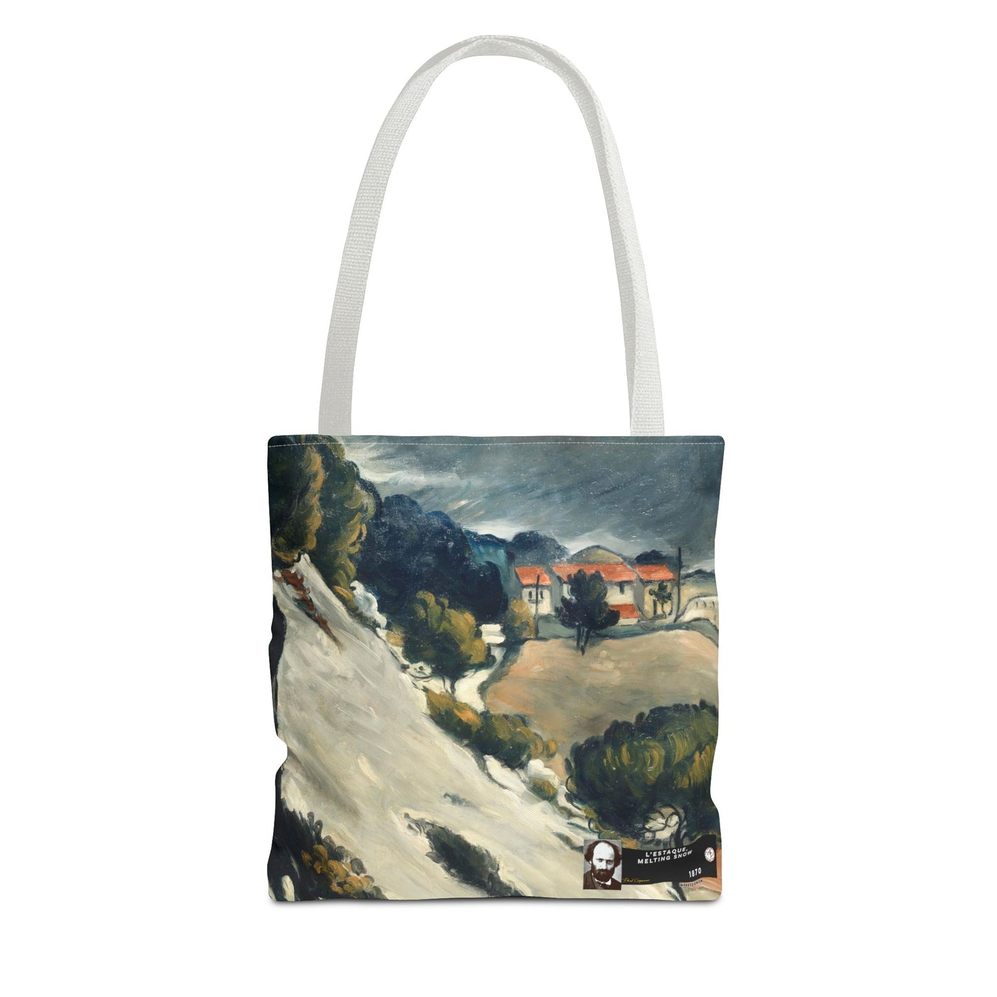 Cézanne, Paul - L’Estaque, Melting Snow (1870) - Tote Bag